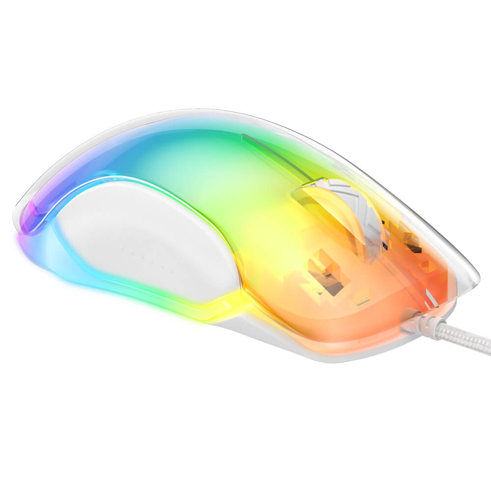 เมาส์เกมมิ่ง ONIKUMA CW925 RGB BACKLIT WIRED GAMING MOUSE - ขาว